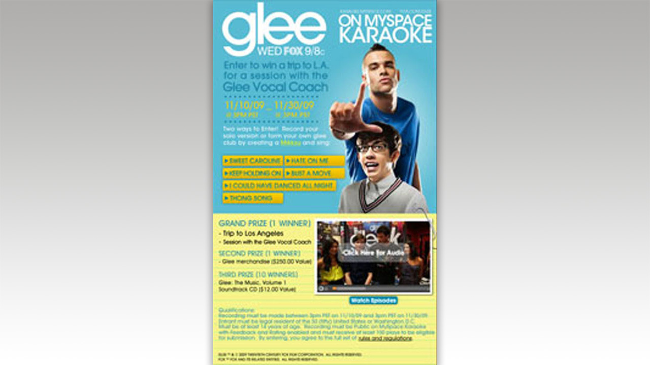 Glee Constest Banner