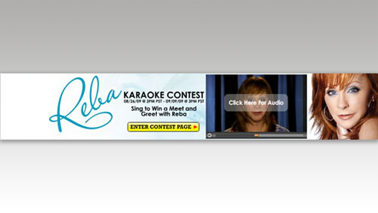 Reba Karaoke Contest Banner